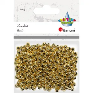 Kreativní korálky Titanum Craft-Fun Series gold (XBL01)