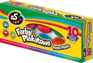 Barva plakátových barev Ace: mix 20 ml 10 barev. (301215008)