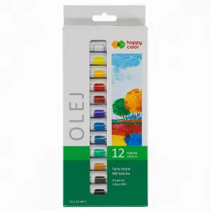Olejová barva Happy Color: namíchejte 12 ml 12 barev. (HA 7310 0012-K12)