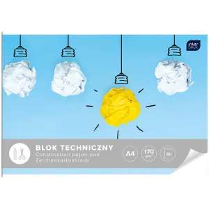 Interdruk technický blok A4 bílý 170g 10k (BLT)