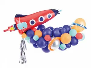 Balónková girlanda Partydeco - Raketa, mix, 154x130cm (GBN9)