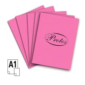 Protos arch A1 růžový 160-180g 20k 610mm x 860mm