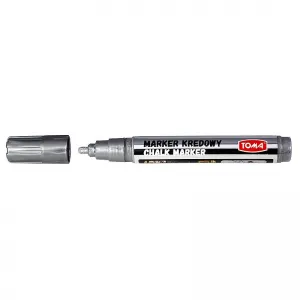 Tom's specialist křídový stříbrný popisovač, stříbrný 4,45mm kulatý hrot (To-291)