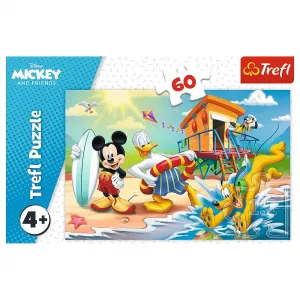 Puzzle Trefl Zajímavý den Mickey a přátelé 60 el. (17359)