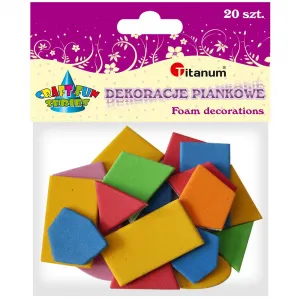 Pěnové dekorace Titanum Craft-Fun Series Geometrické figurky mix barev