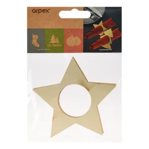 Kroužky na ubrousky Arpex Hvězdy na vánoční stromeček 4ks. (BN1505)