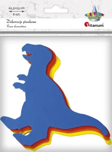 Pěnová ozdoba dinosaura Tyranosaura Rexe ze série Titanum Craft-Fun (21TX-092809)