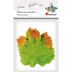 Látkový ornament javorové listy ze série Titanum Craft-Fun (FY-001(G))