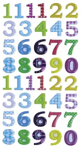 Titanum Craft-Fun Series Convex Numbers samolepka (JN-U013)