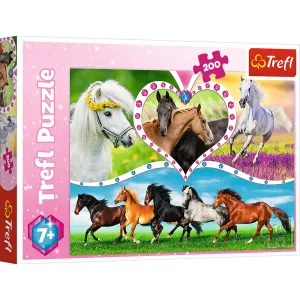 Puzzle Trefl Krásní koně 200 el. (13248)