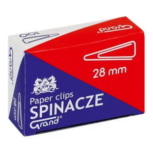 Trojúhelníková kancelářská spona Grand 28 mm 100 ks