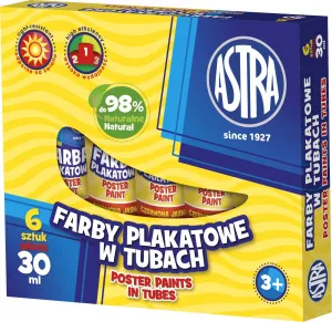Astra plakátové barvy barva: modrá 30ml 1 barva.