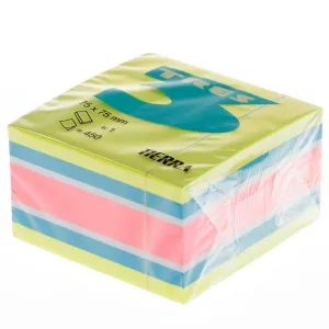 Tres papírové kostky - intenzivní směs 75 mm x 75 mm (KOSE75/žlutá)