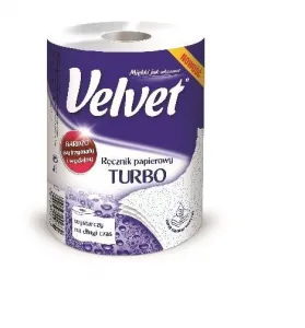 Barva ručníku Velvet Turbo roll: bílá