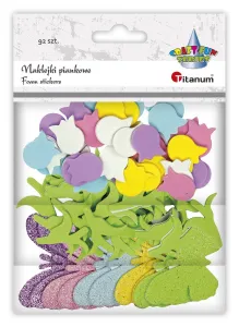 Nálepka (samolepka) Titanum Craft-Fun Series pěnové tulipány, motýli (7517)