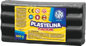 Plastelína Astra 1 barva černá 500g