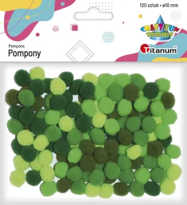 Titanum Craft-Fun Series pom-poms zelené 120 ks (282922)