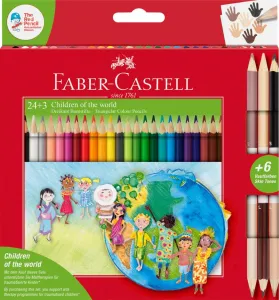 Faber Castell DĚTI SVĚTA 24 barevných tužek (201745)