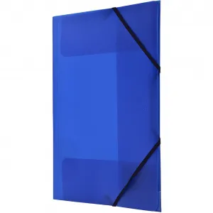 Tetis Plastový pořadač na gumičky A4 barva: modrá 550 mic. 318 mm x 248 mm (BT624-N)