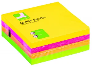 Q-Connect neonové samolepicí bločky neon 320k 76mm x 76mm (KF01348)