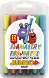 Trojhranný fix Fun&Joy Jumbo 12 barev (FJ-204-12)