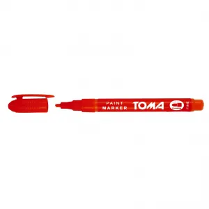 Olejový popisovač Toma, červený 1,5mm kulatý hrot