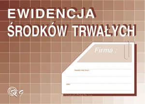 Ofsetový tisk Michalczyk i Prokop Ewidencja środków trwałych A4 48k. (K-9)