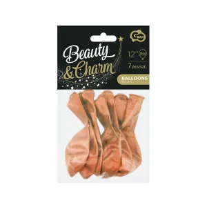 Godan Beauty&Charm gumový balónek, platina 7 ks měď 300 mm 12cal (CB-7LMI)