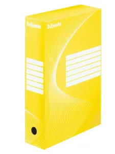 Archivní krabice Esselte Standard A4 - žlutá 245mm x 80mm x 345mm (128413)