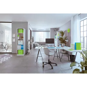 Leitz Wow A4 barva: zelená 6 přihrádek (45890054)