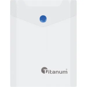 PP Titanum A6 vertikální složka na obálky bílá transparentní (TKV6CL)