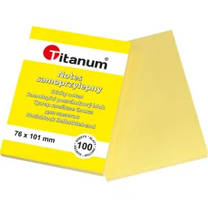 Titanové samolepicí bankovky žluté 100k 76mm x 101mm (S-2002)