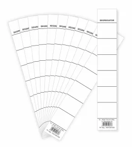 Popisné štítky pro pořadač Warta - bílé 30 mm x 190 mm