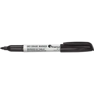 Popisovač Titanum pro suché stírání, černý 2,0mm kulatý hrot (BY1002)