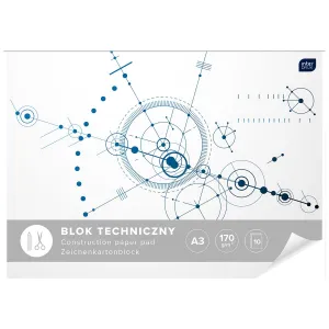 Interdruk technický blok A3 bílý 170g 10k (BLTA3)