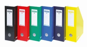 Vertikální box na dokumenty Donau A4 - modrý 100 mm x 320 mm x 255 mm (7648101)
