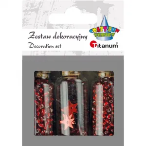 Titanum Craft-Fun Series crystals beads červená (363218)