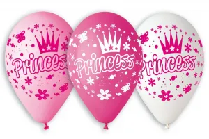 Godan Premium Princesses gumový balónek 5 ks mix 300 mm 12cal (GB/PG32)
