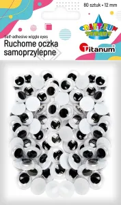 Titanum Craft-Fun Series samolepicí očka 12mm 80 ks