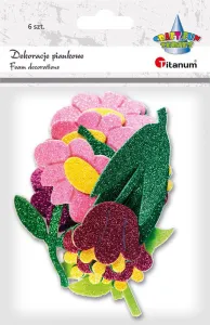 Nálepka (samolepka) Titanum Craft-Fun Series pěna Flowers (4673)