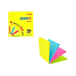 Lepicí polštářky Stick'n Magic neon mix 100k 76mm x 76mm (21571)