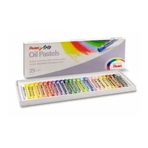 Olejové pastely Pentel 25 barev.