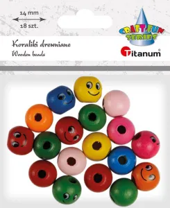 Dřevěné ozdobné korálky řady Titanum Craft-Fun (22TH401-6)