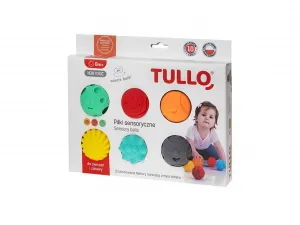 Tullo Masážní míček Smyslové smajlíky 6 ks. (462)