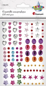 Titanum Craft-Fun Series samolepicí krystaly 99 ks mix (EB109)