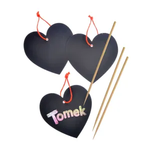 Arpex Přívěsek s poškrábaným srdcem 3ks/op. (WA3906)