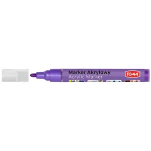 Akrylový metalický růžový popisovač Tom's specialist 2,5 mm s kulatým hrotem (TO-402)