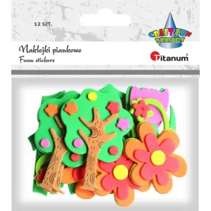 Titanum Craft-Fun Series pěnová samolepka (samolepka) - květiny, stromy (EB650D)