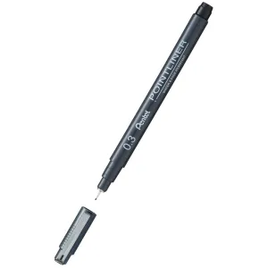Tenké pero Pentel POINTLINER, černé 0,3 mm, 1 barva (S20P-3A)