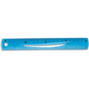 Plastové pravítko Tetis ohebné 20 cm (BL020-RB)